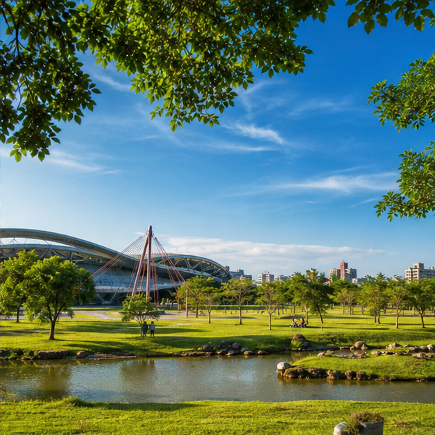 羅東運動公園綠地水景(示意圖)